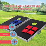 Bean Bag Toss Cornhole Game Set Aluminium Frame Portable Design V63-821073