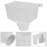 PVC Downspout Diverter, White, Sturdy Plastic, Easy Installation, Home Protection V1370-AZ4-16871