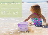 Tutuviw 4Pcs Large Capacity Collecting Bag Cylindrical Mesh Beach Bag Beach Mesh Bag Toys Seashell V1189-WXFWAL-20260319-01587