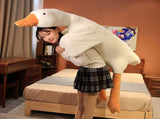 Giant White Goose Stuffed Animal Duck Plush Pillow 130cm V1237-ZY-203-0688