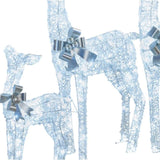 Christabelle Christmas Reindeer Display Set 3 Indoor Outdoor Decorations Acrylic Beads Cool Whi 112_MHA600