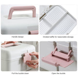First Aid Kit 2 Layer Medicine Box Portable Emergency Medicine Box for Home Office V1294-YM0717-10154432