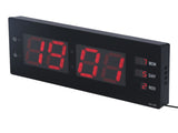 Electronic Digital Wall Clock Night Lights Temperature Calendar Clock for Home Office 100240VUK V1294-YM0901-3115210104412