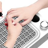 Nail Dust Collector - Professional Powerful Suction Dust Collector Nail Tech LED Display, Adjustable V1192-AZ-W-2701