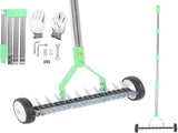 15-Inch Thatch Rake with Rollers, Heavy-Duty Steel Dethatcher Rake for Lawn
0-15&deg Adjustable Angle V1107-CS-RKVHSJ43
