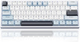 SOLAKAKA SK961 Tri-Mode Wireless RGB Backlit Mechanical Gaming Keyboardwhite&blue V1300-SK961-WHITE-BLUE