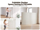 Artiss Paper Room Divider Folding Partition Screen Honeycomb Privacy Screen Freestanding 150cm White PAPER-RD-FLD-WH