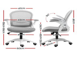 Artiss 2x Mesh Office Chair Computer Gaming Desk Chairs Work Study Mid Back Grey OCHAIR-G-2013-WH-GYX2