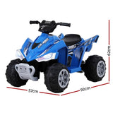 Rigo Kids Ride On Car ATV Quad Motorbike Electric Outdoor Toys 12V Blue RCAR-ATV-XL-BU