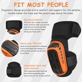 Work Knee Pads Construction, Knee Pads with Robust Foam Padding Gel Cushion Extended Thigh Strap V1237-MS-626-359