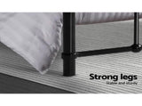 Artiss Bed Frame Metal Bed Frame LEO - Single MBED-C-LEO-S-BK