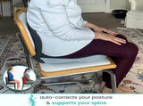 Ergonomic Memory Foam Seat Cushion with Lumbar Support and Tailbone Protection for Office Chairs, V1188-MS-325-0090