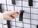 Gridwall Hooks 30 Pieces - 10/15/20cm - Iron - Black - Commercial Quality - Grid Wall Panels V1189-WXFBOL-8-1
