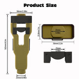 Green Door Latch Mortise Tool Professional Stainless Steel & ABS Installation Kit for 1-3/4" or V1107-CS-MSSCGJ