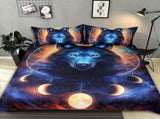 3pcs/set 3D Print Dream Catcher Moon Pattern Duvet Cover Pillow Cases Bedding Set V1294-YM0901-JY29113-01