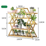 Bamboo Multilayer Flower Plant Bonsai Rack Shelf Stand Porch Lawn Patio V63-837881