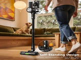 Cordless Vacuum Cleaner, 55Kpa/55Mins Vacuum Cleaners for Home. Self-Standing Stick Vacuum with V1313-AU-H28B