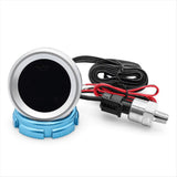 52mm Oil Pressure Gauge with Warning Alarm 1/8 NPT Sensor Oil Pressure Meter for Car Boat V1370-AZ4-07598