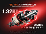 Air Compressor Compact Portable Oil Free Compressor 40L 90 PSI V952-WYWSKYJ40L14358ANV3