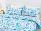 Inviting Quilted bedspread and pillowcovers set Ideal for All Seasons - Queen size V745-MAC080401Q13U