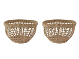 2PCS Woven Basket Handwoven Sea Grass Storage Basket for Flower Plant Farmhouse Home Decor V1294-YM0706-3117230158611