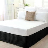 Ardor Quilted Valance Black KING SINGLE V442-INT-VALANCE-QUILTED-BLACK-KS
