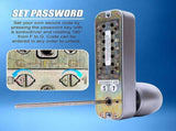 Mechanical Keyless Door Lock with Handle for Garage Office V63-955011