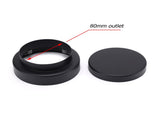 Matt Black Round 100mm Tile Insert Floor Drain Shower Grate 75mm Waste Outlet V1233-RDTI0100D76BL