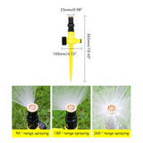 360&deg Rotating Auto Irrigation System Garden Lawn Grass Water System Garden Hose V1294-YM0716-10349294