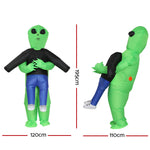 Inflatable Green Alien Costume Adult Suit Blow Up Party Fancy Dress Halloween Cosplay HALO-INF-SCA-8FT