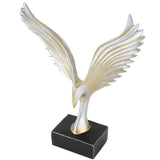 Resin Eagle Figurine Home Decor Abstract Eagle Wing Statue Sculpture Ornament Crafts Office Desk V1294-YM0901-3115240054611