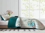 Soft floaral Orchid Dream 3 Pc Bedspread & Pillow Cover Set V745-AC080729Q13U