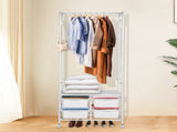 Levede 63CM Clothes Rack Stand Heavy Duty Hanging CR1012-4-WH_NZ