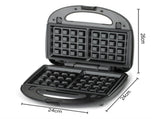 RAF R.214H Waffle Maker 750W Double-Sided Waffle Iron, Grid Non-Stick Plates, Wide Voltage 110-220V V1188-MS-710-104