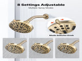 Tub and Shower Faucet Set, Complete with 127 mm Rainfall Shower Head and Bathtub Spout, 8-Setting V952-YGHLLTZHHWHWLKQ5W001V0