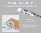 Lighting LED 8X Magnifying Lamp with Metal Clamp 360&deg Flexible Gooseneck and USB Plug Design for V178-91983