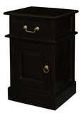 Tasmania 1 Solid Door 1 Drawer Bedside V199-BS101PNLC