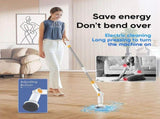 Electric Spin Scrubber with 8 Brush Heads Cordless Cleaning Brush Scrubber 3 Adjustable Handle IPX7 V1294-YM0901-H49040