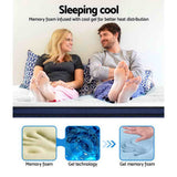 Giselle Bedding 34cm Mattress Cool Gel Memory Foam 7 Zone Queen MATTRESS-8602-Q153