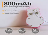Cartoon Bear Motion Sensor Night Light, Rechargeable Magnetic Wall Lamp with Soft Plush Surface, V1341-ZY-MPJSADE4-3PCS-PINK