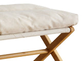 Foot Stool Foldable X Leg Modern Multifunctional Foot Rest with Soft Cushion for Living Room Bedroom V1294-YM0710-3116230019011