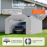 Carport Replacement Canopy Cover Side Wall 6 x 3.6 m, Garage Tent Shelter Tarp Heavy-Duty Waterproof V952-CKPB12X20FTHJ9ULEV0