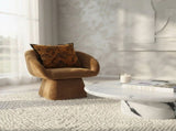 Nobu Round Sculptural Stone Coffee Table - Panda Marble Finish V355-IA-CT-NOB-PND