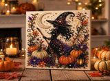 Halloween Pearl Diamond Painting Art Kit with Frame, Spooky Cute 3D DIY Pearl Beads Art Craft for V1107-116-74890-MLT-6PCS