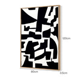 Yezi Modern Wall Art Canvas Abstract 80120cm Framed Artwork Home Office Decor DECO1039-P3-80X120-AU