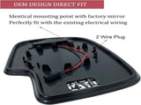 Passenger Right Side Heated Mirror Glass Replacement for Chevy Chevrolet Silverado Avalanche V1189-LC-AMZ-00198