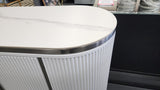 Kingsley Sideboard / Buffet Table - White V292-BFT-KINGSLEY-WHITEBASE-WHITEMARBLE