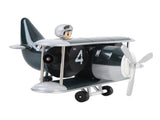 Airplane Flip Clock 12 Hours Retro Battery Powered Auto Flip Desk Clock for Living Room Bedroom V1294-YM0901-3115240119811
