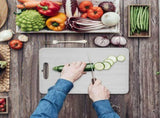 Cutting Board Double-Sided Stainless Steel Chopping Boards for Kitchen Camping 36x25cm V201-W13333276