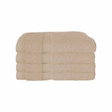 600GSM Set of 4 Combed Cotton Bath Towels 70 x 140 cm Latte V442-ATX-TOWEL-SETOF4600GSM-FRAPPE-RE